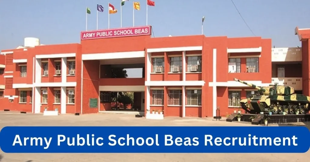 Army Public School Beas Recruitment 2024 Notification Out For Various Vacancy